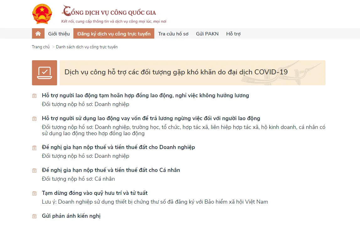 Chú ý: Có thể làm thủ tục online để hưởng gói hỗ trợ do COVID-19 - Ảnh 1.