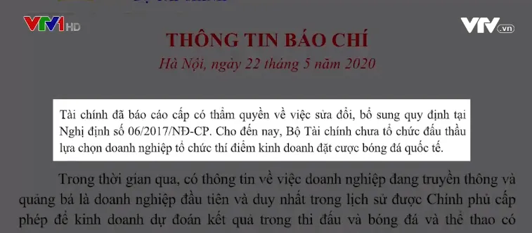 Chưa cấp phép cá cược bóng đá quốc tế - Ảnh 1.