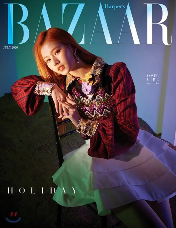 TWICE quyến rũ chết người trên tạp chí Harpers Bazaar - Ảnh 1.