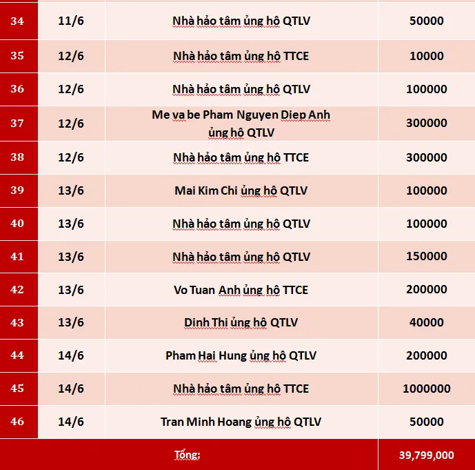 Quỹ Tấm lòng Việt: Danh sách ủng hộ tuần 2 tháng 6/2020 - Ảnh 3.