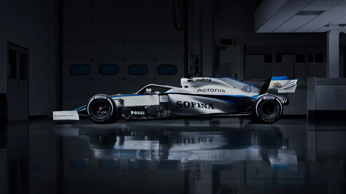 Đội đua Williams công bố thiết kế xe mới cho mùa giải 2020 - Ảnh 1. Đội đua Williams công bố thiết kế xe mới cho mùa giải 2020 - Ảnh 1.