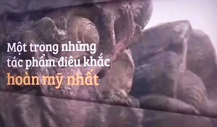 L&uacute;ng t&uacute;ng trong bảo vệ cột đ&aacute; chạm rồng ch&ugrave;a Dạm - Ảnh 2.