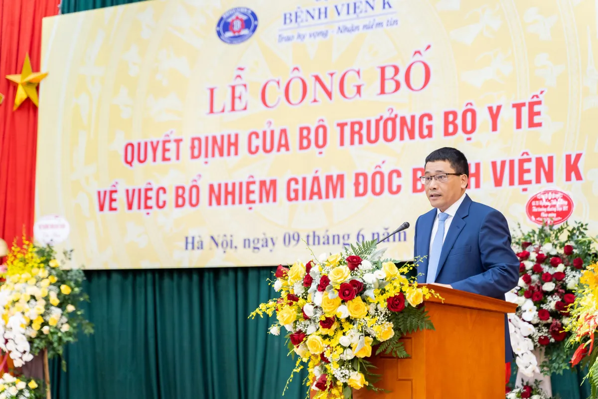 Tân Giám đốc Bệnh viện K là ai? - Ảnh 1. Tân Giám đốc Bệnh viện K là ai? - Ảnh 1.