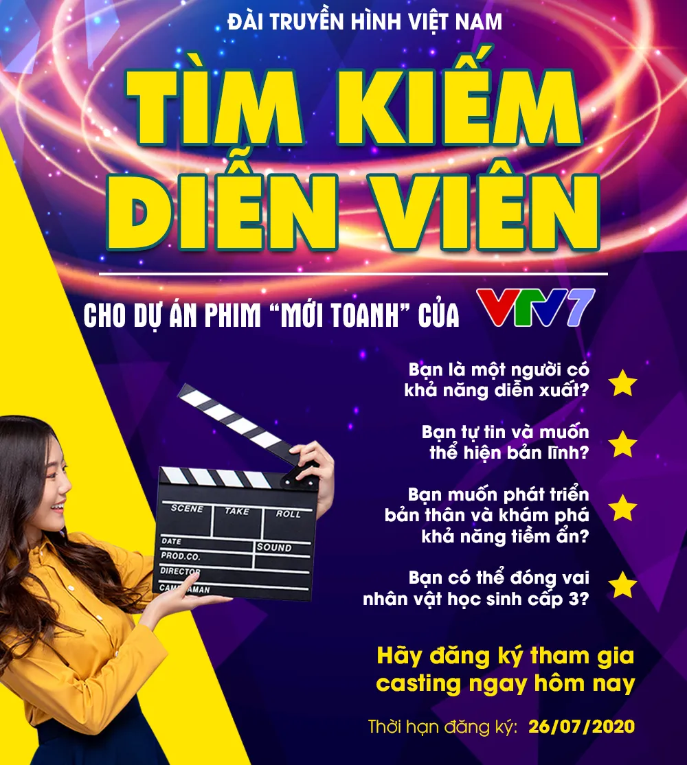 Cơ hội có 1-0-2: VTV7 tìm kiếm diễn viên cho dự án phim mới - Ảnh 1.