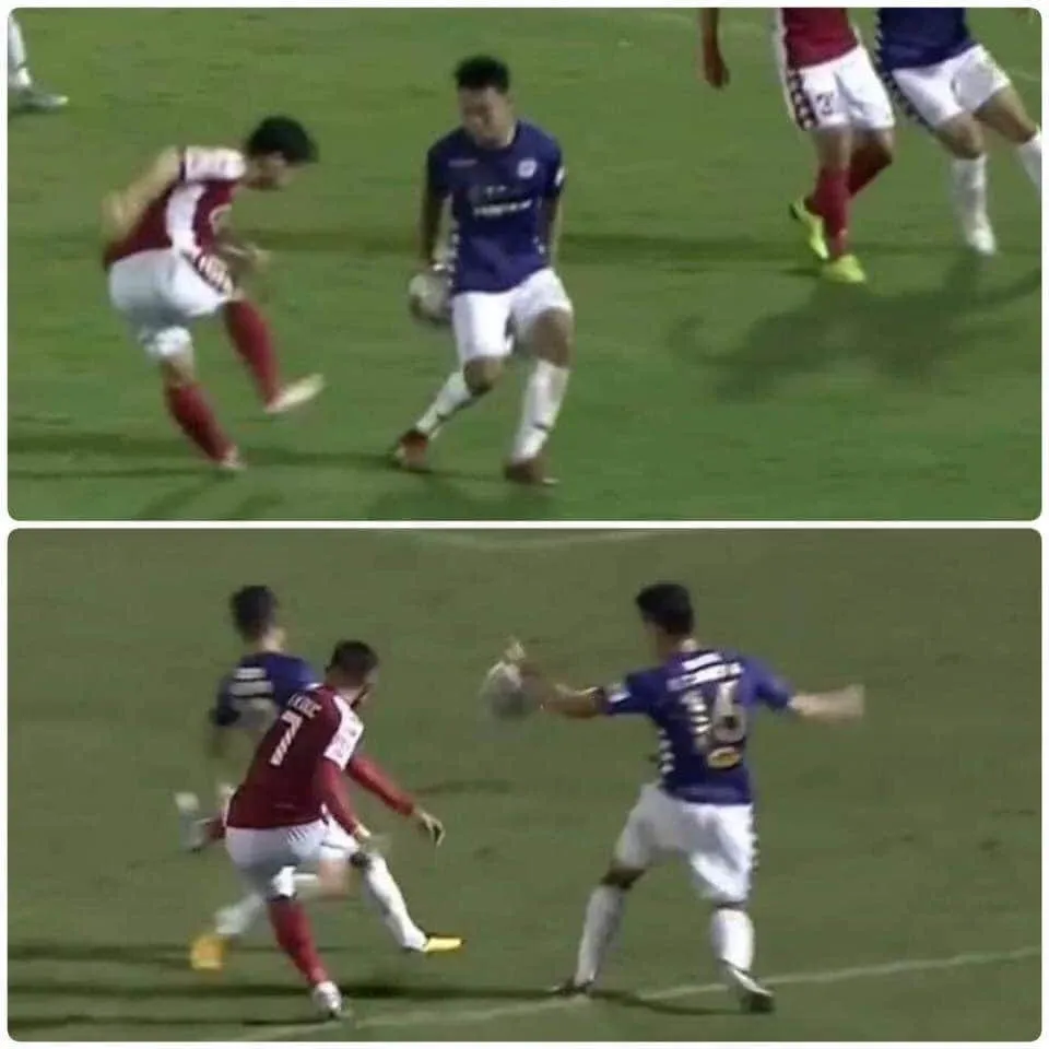 Tranh cãi xung quanh 2 tình huống không thổi phạt penalty trong trận CLB TP Hồ Chí Minh gặp CLB Hà Nội - Ảnh 7.