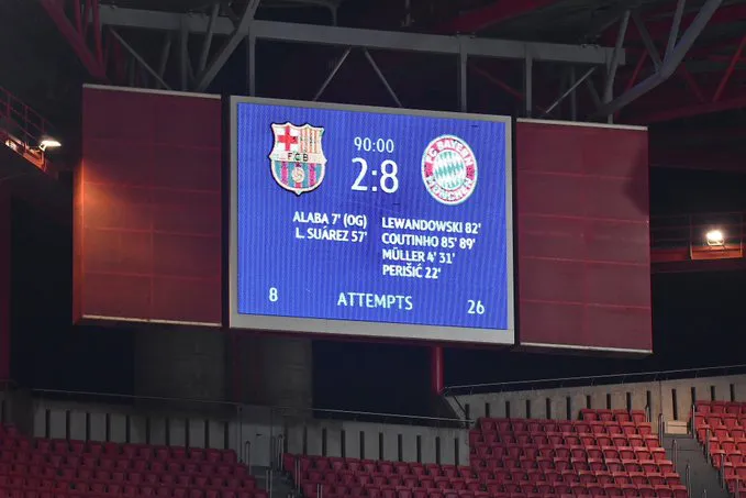Barca 2-8 Bayern Munich: Sau 74 năm, Barcelona mới lại thua đậm đến vậy - Ảnh 1. Barca 2-8 Bayern Munich: Sau 74 năm, Barcelona mới lại thua đậm đến vậy - Ảnh 1.