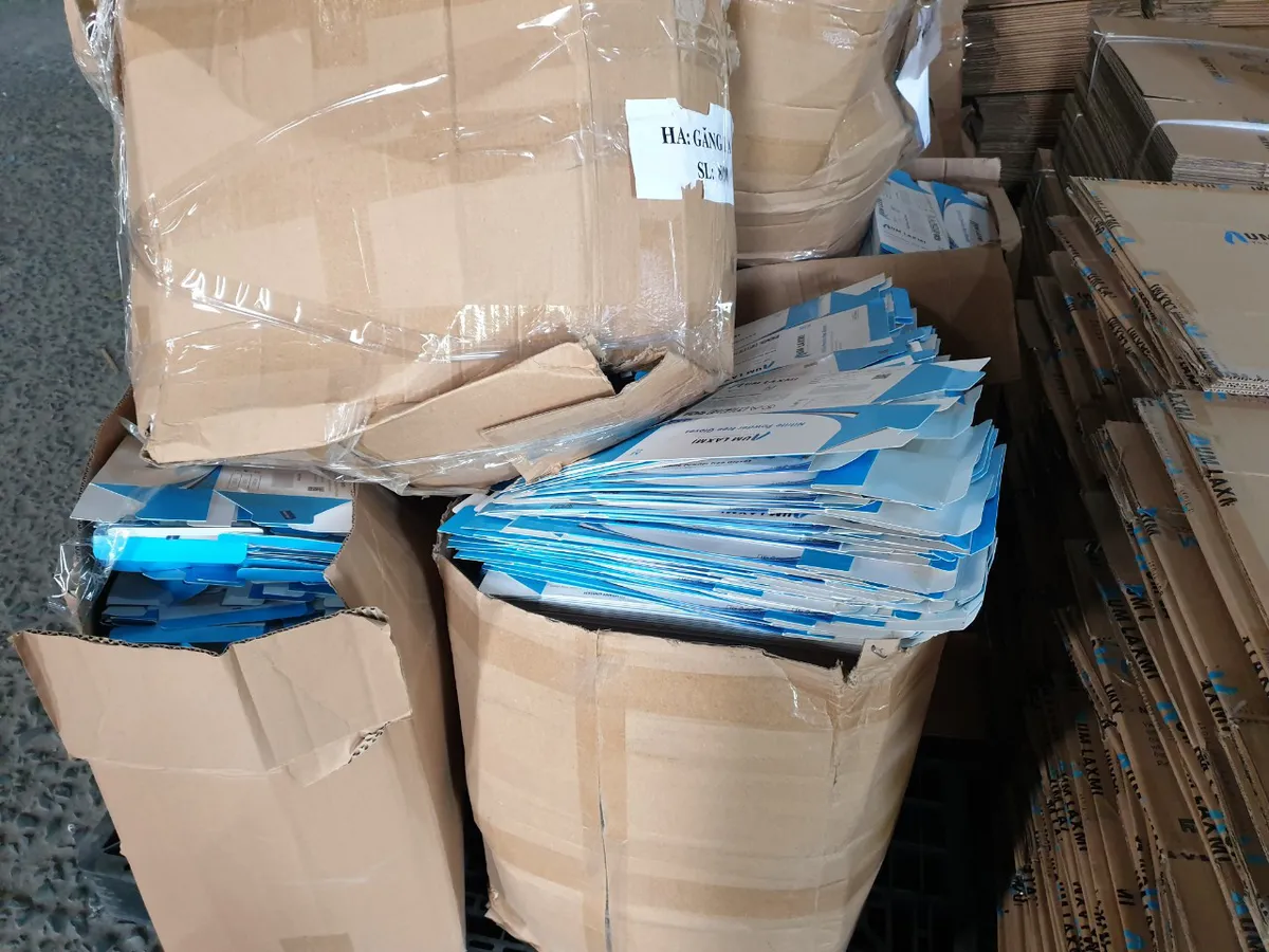 Bình Dương: Phát hiện trên 2 triệu chiếc găng tay y tế tái chế sắp tuồn ra thị trường - Ảnh 1. Bình Dương: Phát hiện trên 2 triệu chiếc găng tay y tế tái chế sắp tuồn ra thị trường - Ảnh 1.