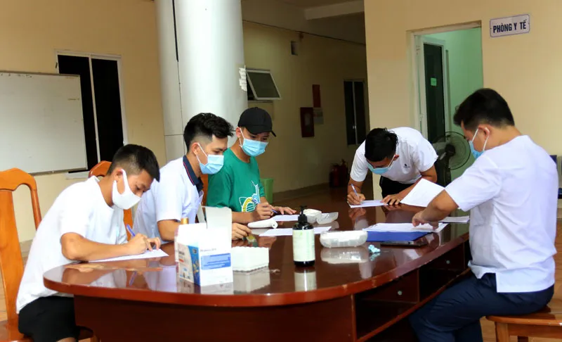 ĐT U22 Việt Nam nghiêm túc thực hiện kiểm tra y tế trong ngày hội quân - Ảnh 1. ĐT U22 Việt Nam nghiêm túc thực hiện kiểm tra y tế trong ngày hội quân - Ảnh 1.