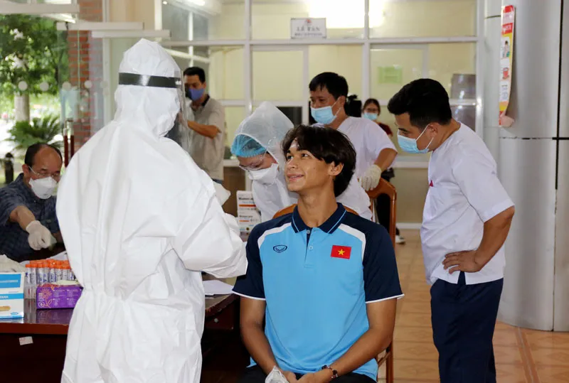 ĐT U22 Việt Nam nghiêm túc thực hiện kiểm tra y tế trong ngày hội quân - Ảnh 27. ĐT U22 Việt Nam nghiêm túc thực hiện kiểm tra y tế trong ngày hội quân - Ảnh 27.