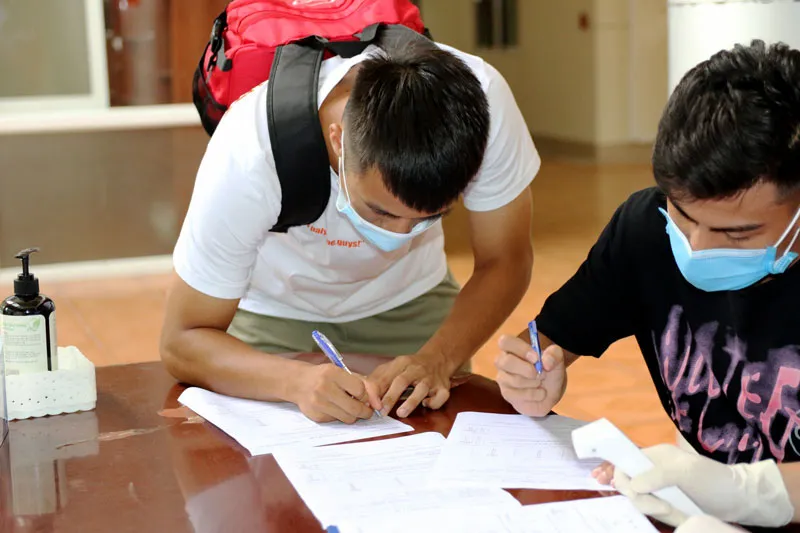 ĐT U22 Việt Nam nghiêm túc thực hiện kiểm tra y tế trong ngày hội quân - Ảnh 10. ĐT U22 Việt Nam nghiêm túc thực hiện kiểm tra y tế trong ngày hội quân - Ảnh 10.