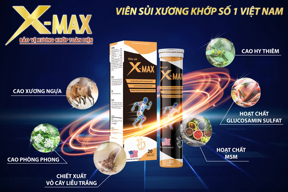 Viên sủi XMAX - Bảo vệ xương khớp toàn diện - Ảnh 4.