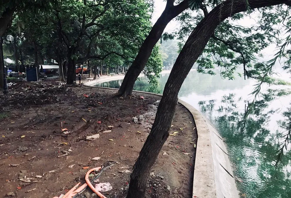 Hoàn thành công trình kè hồ Hoàn Kiếm sau 65 ngày thi công - Ảnh 13.