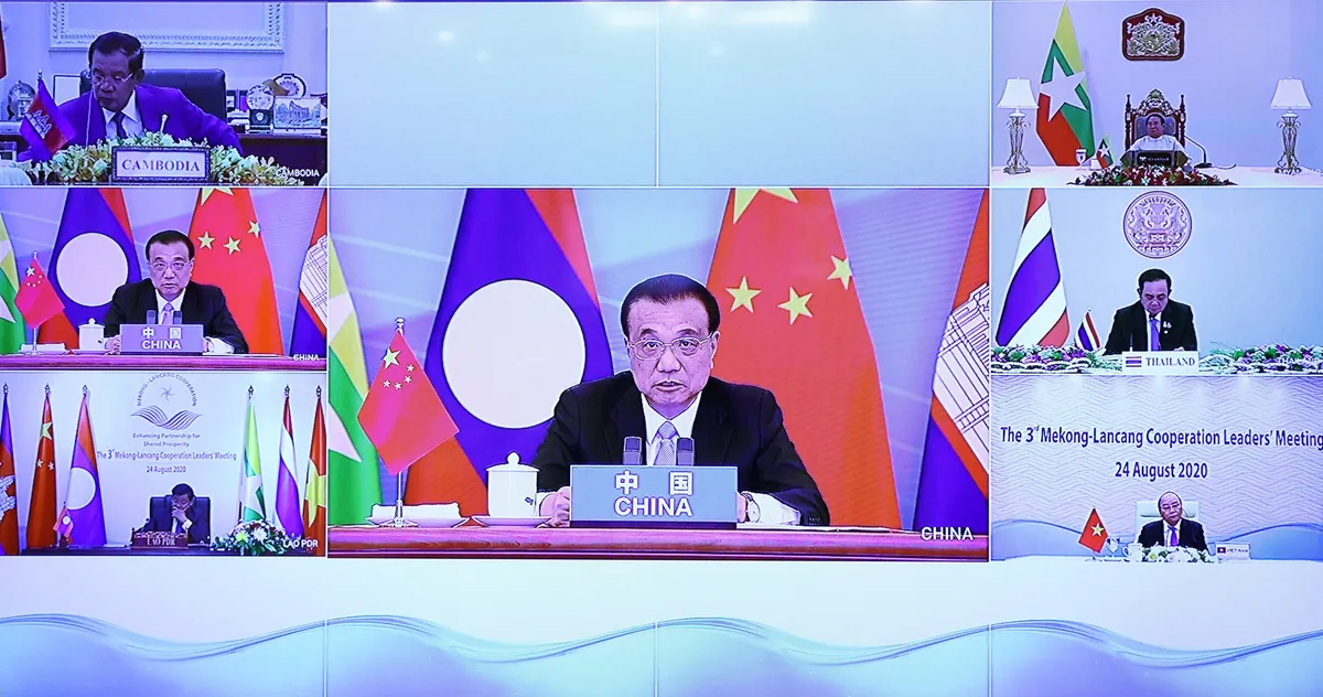 Thủ tướng Nguyễn Xu&acirc;n Ph&uacute;c dự Hội nghị cấp cao Mekong - Lan Thương - Ảnh 4.