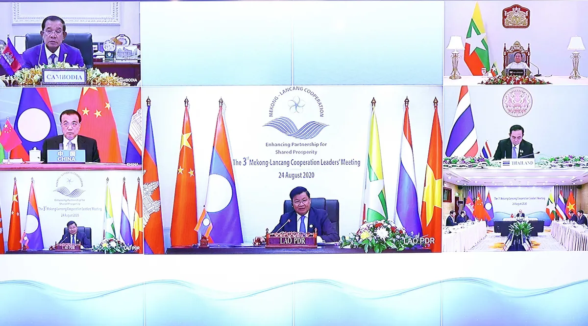 Thủ tướng Nguyễn Xu&acirc;n Ph&uacute;c dự Hội nghị cấp cao Mekong - Lan Thương - Ảnh 1.