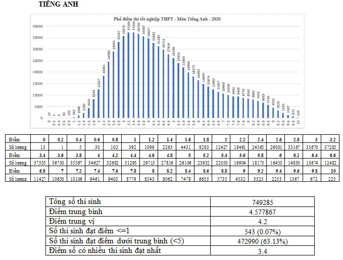 Nhiều thí sinh nhận kết quả “buồn” từ điểm thi môn Tiếng Anh ở kỳ thi tốt nghiệp THPT 2020 - Ảnh 2.