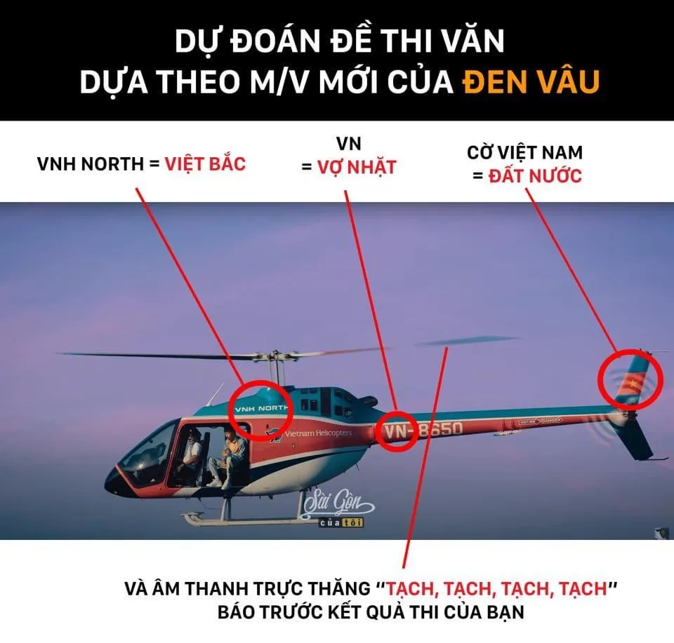 Dở khóc dở cười với chuyện đoán đề thi từ MV mới của Đen Vâu - Ảnh 2.