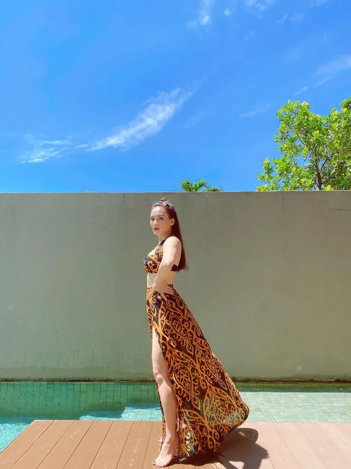 Bảo Thanh diện bikini cực gợi cảm qua g&oacute;c m&aacute;y của chồng - Ảnh 14.