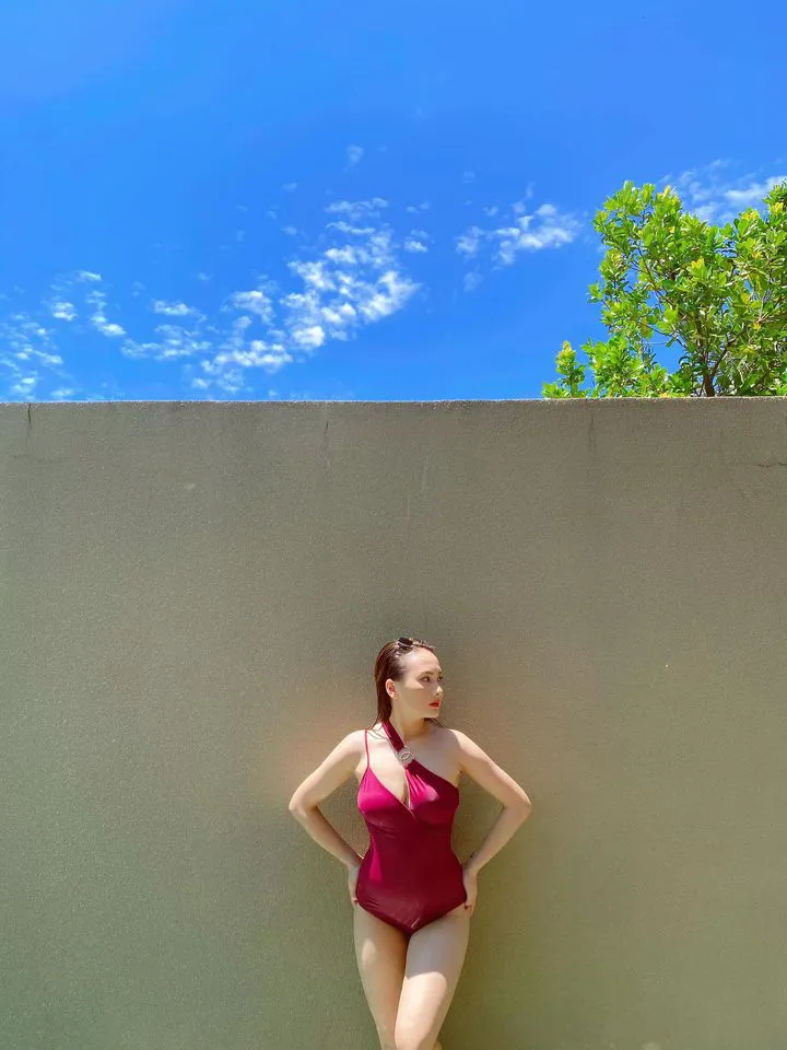 Bảo Thanh diện bikini cực gợi cảm qua g&oacute;c m&aacute;y của chồng - Ảnh 3.