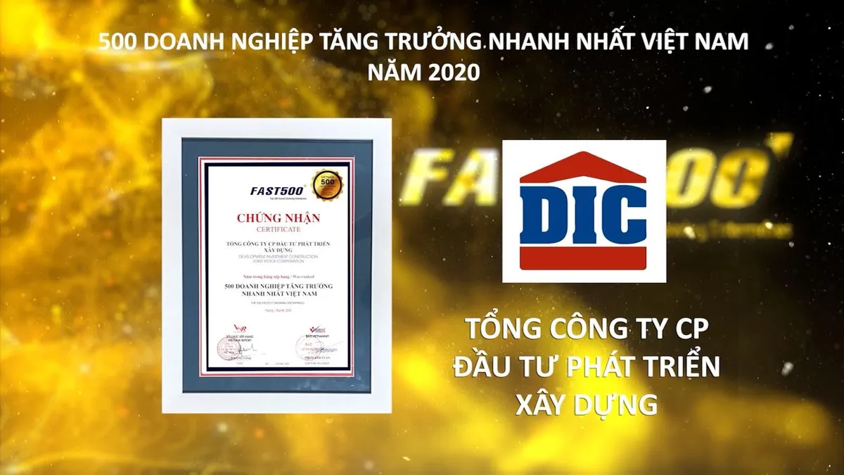 Tập đoàn DIC tăng hạng vượt bậc trong bảng xếp hạng FAST500 năm 2020 - Ảnh 1.