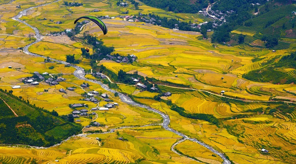 Mãn nhãn cảnh đẹp hùng vĩ của mùa vàng Mù Cang Chải - Ảnh 8.