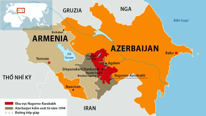 Xung đột vũ trang Armenia - Azerbaijan khiến cộng đồng quốc tế lo ngại - Ảnh 1.