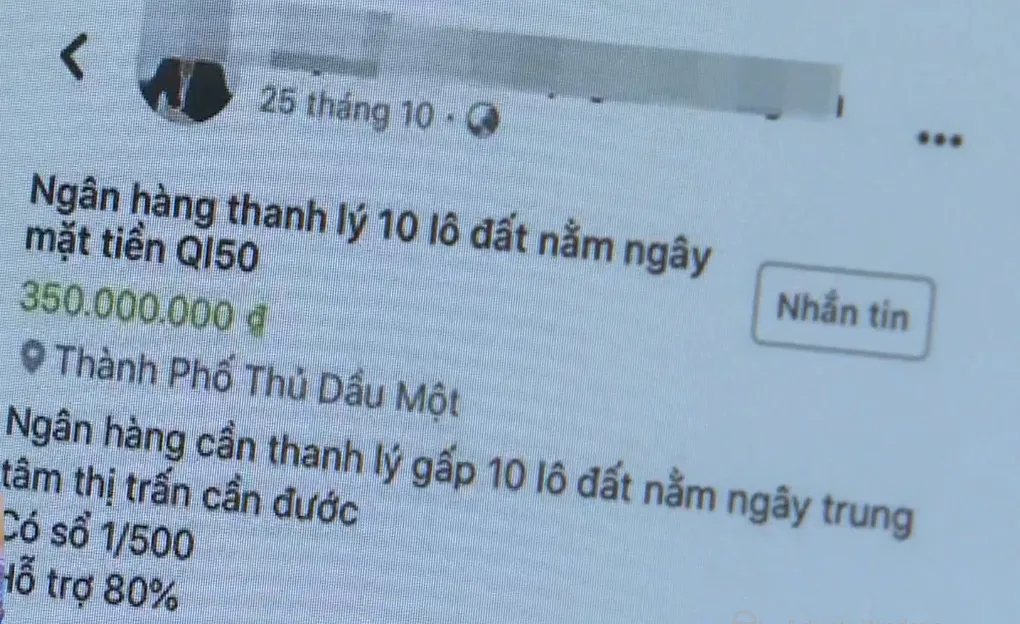 Cảnh giác cò đất mượn chiêu “ngân hàng phát mãi bất động sản” - Ảnh 2.