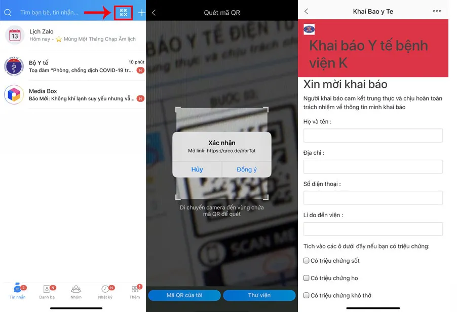 Tiết kiệm thời gian làm thủ tục tại bệnh viện những ngày rét nhờ quét mã Zalo QR - Ảnh 1.