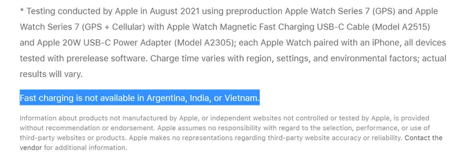 Tính năng sạc nhanh trên Apple Watch Series 7 không hỗ trợ tại Việt Nam - Ảnh 2.
