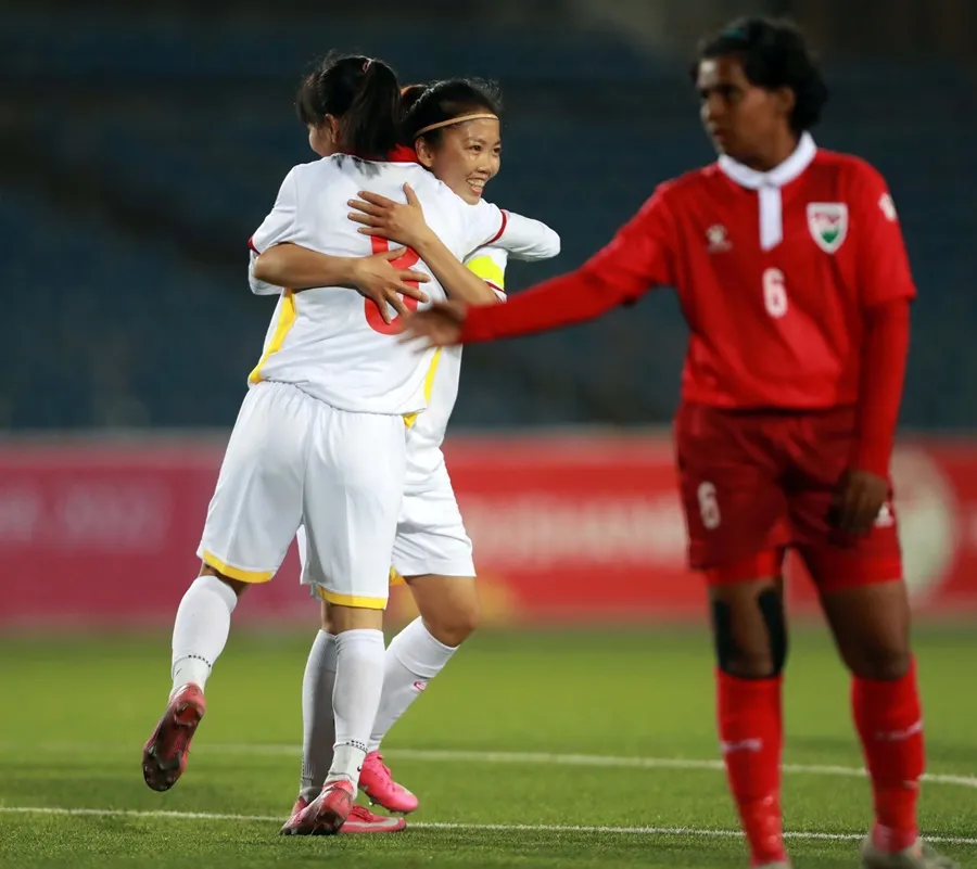 ĐT nữ Việt Nam và thành quả ấn tượng ở Vòng loại Giải vô địch Bóng đá nữ châu Á 2022 - Ảnh 1. ĐT nữ Việt Nam và thành quả ấn tượng ở Vòng loại Giải vô địch Bóng đá nữ châu Á 2022 - Ảnh 1.