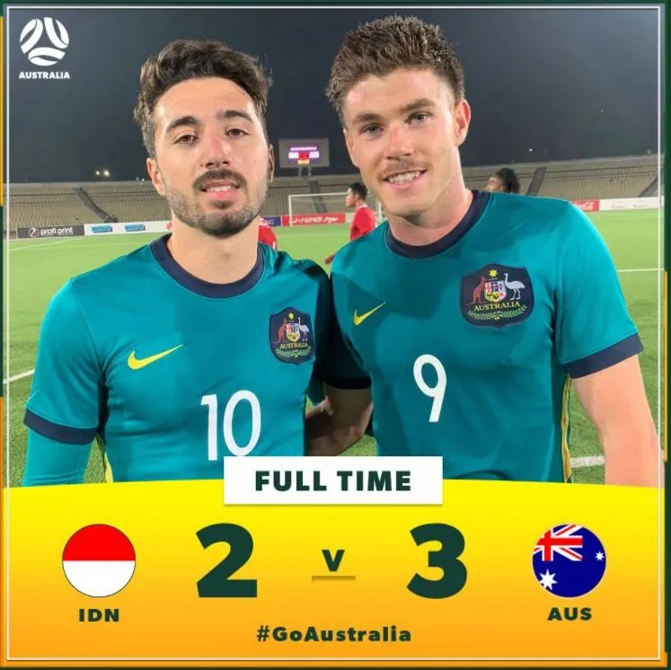 Vòng loại U23 châu Á 2022 | HLV U23 Indonesia nói gì sau trận thua sát nút U23 Australia? - Ảnh 1. Vòng loại U23 châu Á 2022 | HLV U23 Indonesia nói gì sau trận thua sát nút U23 Australia? - Ảnh 1.