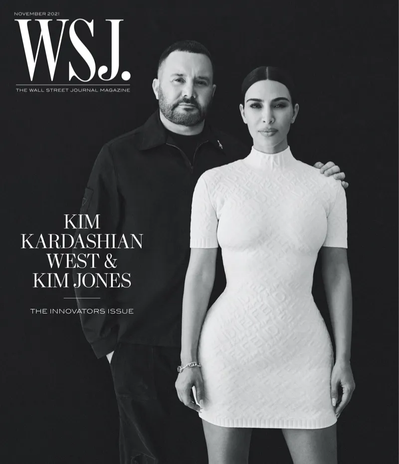 Ly hôn Kanye West, Kim Kardashian xuất hiện nóng bỏng trên WSJ tháng 11 - Ảnh 1.