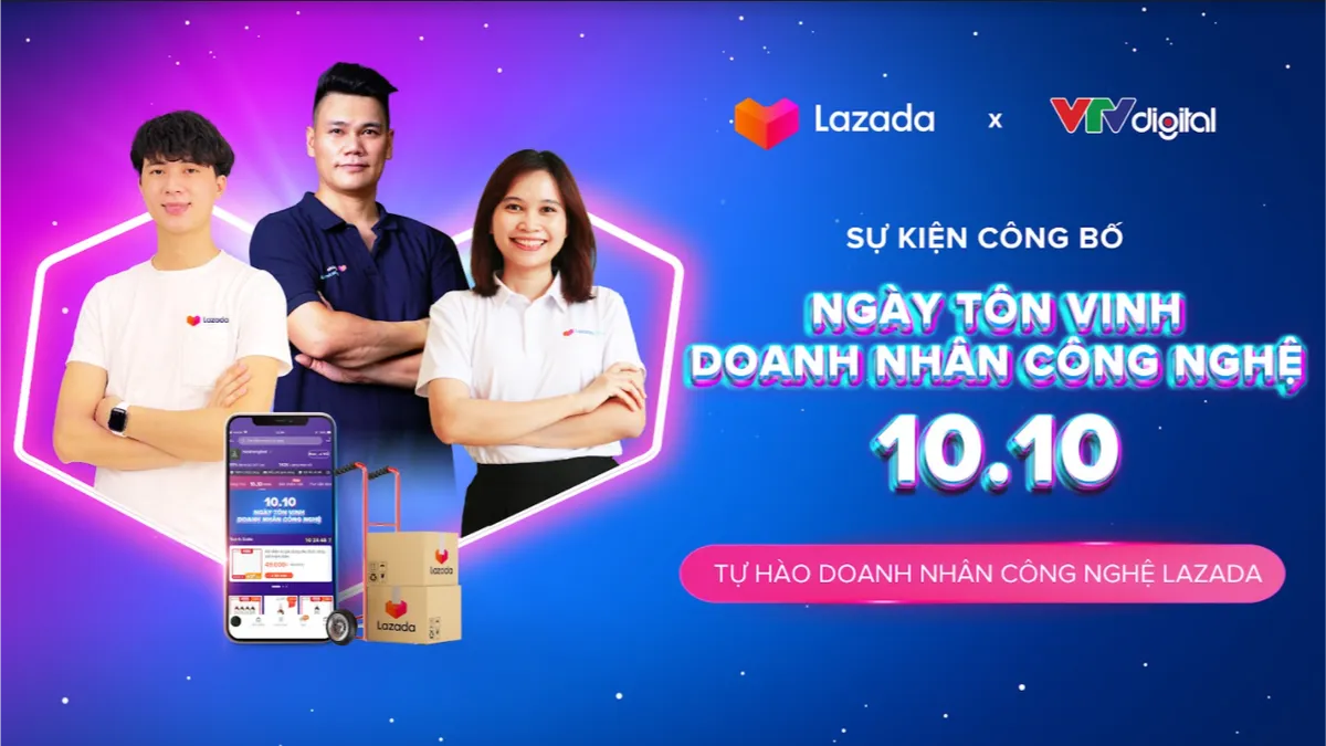 Lazada Việt Nam chào mừng sự kiện ra mắt Ngày Tôn vinh Doanh nhân Công nghệ - Ảnh 1.