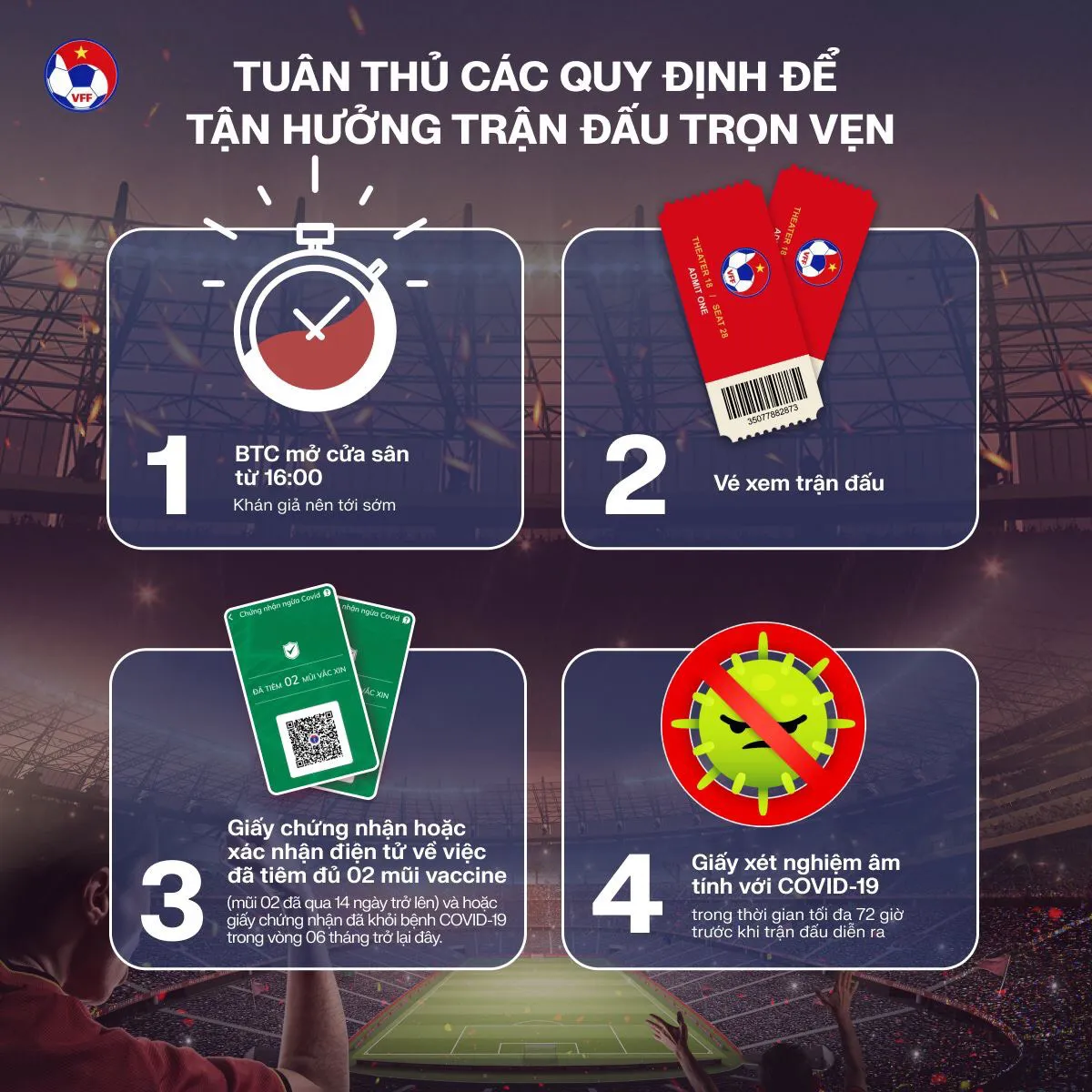 BTC trận đấu ĐT Việt Nam - ĐT Nhật Bản khuyến cáo khán giả tới sân sớm - Ảnh 1.