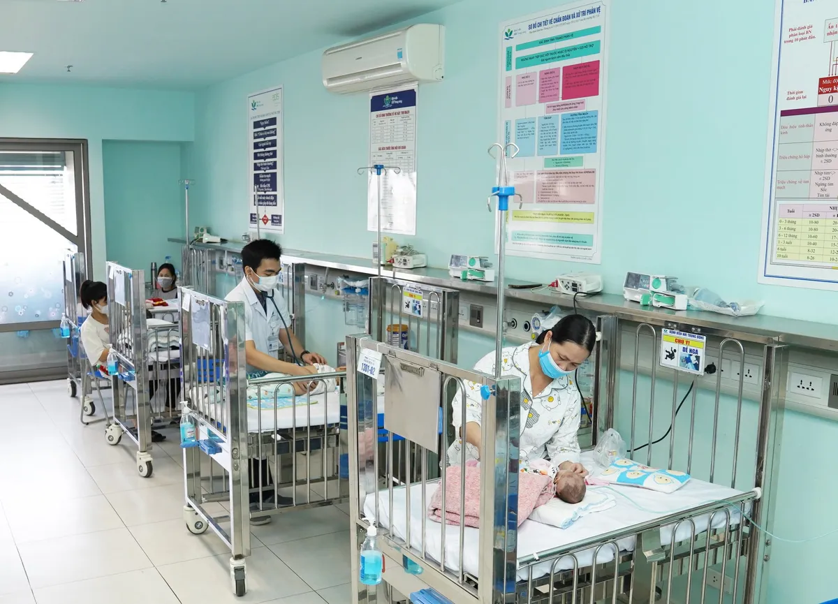 Gia tăng trẻ bị viêm phổi do nhiễm virus hợp bào hô hấp - Ảnh 2. Gia tăng trẻ bị viêm phổi do nhiễm virus hợp bào hô hấp - Ảnh 2.