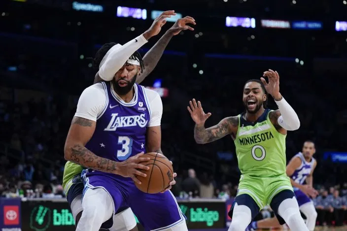 Anthony Davis chỉ trích đồng đội sau thất bại trước Minnesota Timberwolves - Ảnh 1. Anthony Davis chỉ trích đồng đội sau thất bại trước Minnesota Timberwolves - Ảnh 1.