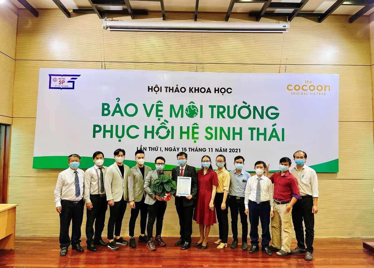 Cocoon c&ugrave;ng Đại học Sư phạm TP Hồ Ch&iacute; Minh Bảo vệ m&ocirc;i trường - Phục hồi hệ sinh th&aacute;i - Ảnh 1.