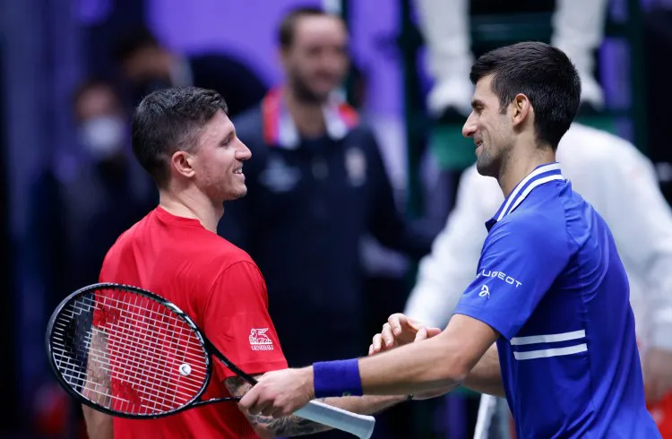 Djokovic giúp ĐT Serbia khởi đầu thuận lợi ở Davis Cup - Ảnh 2. Djokovic giúp ĐT Serbia khởi đầu thuận lợi ở Davis Cup - Ảnh 2.