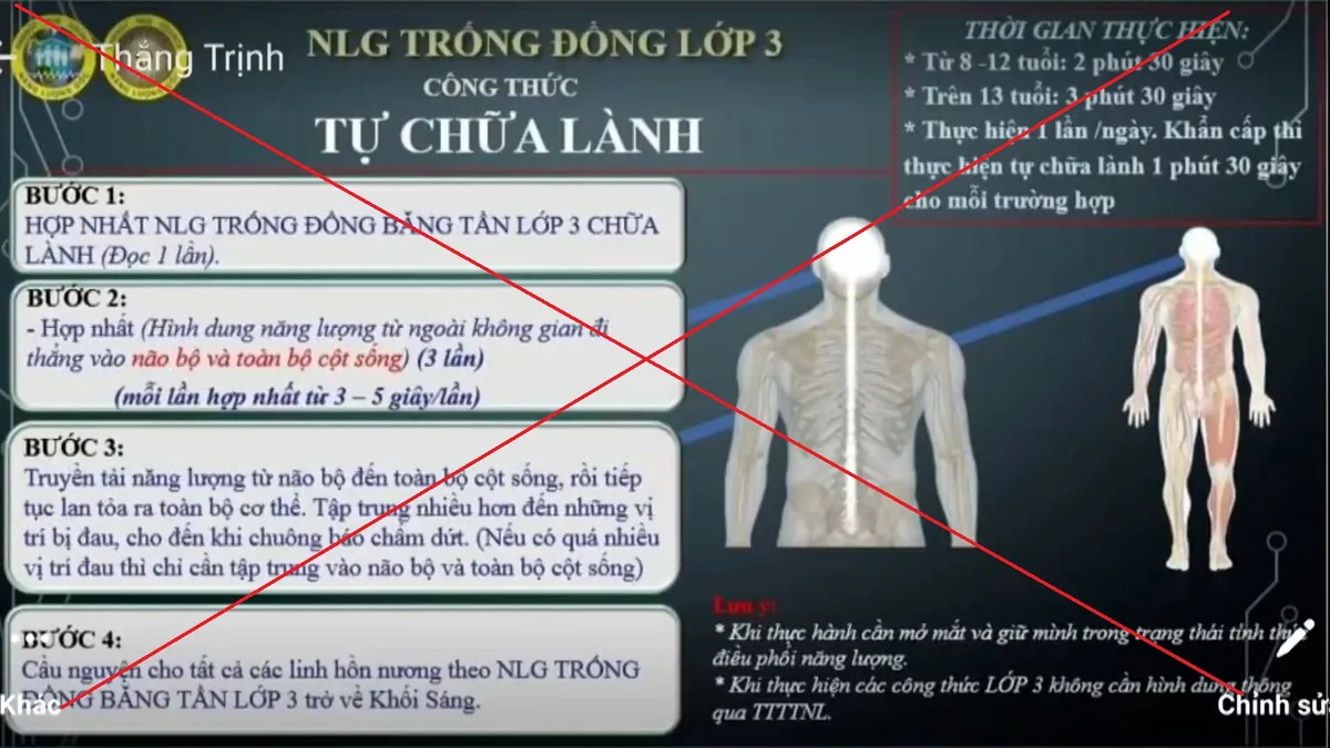 Năng lượng gốc trống đồng: Đọc thần chú, nhìn vào trán để... chữa ung thư, COVID-19? - Ảnh 1.