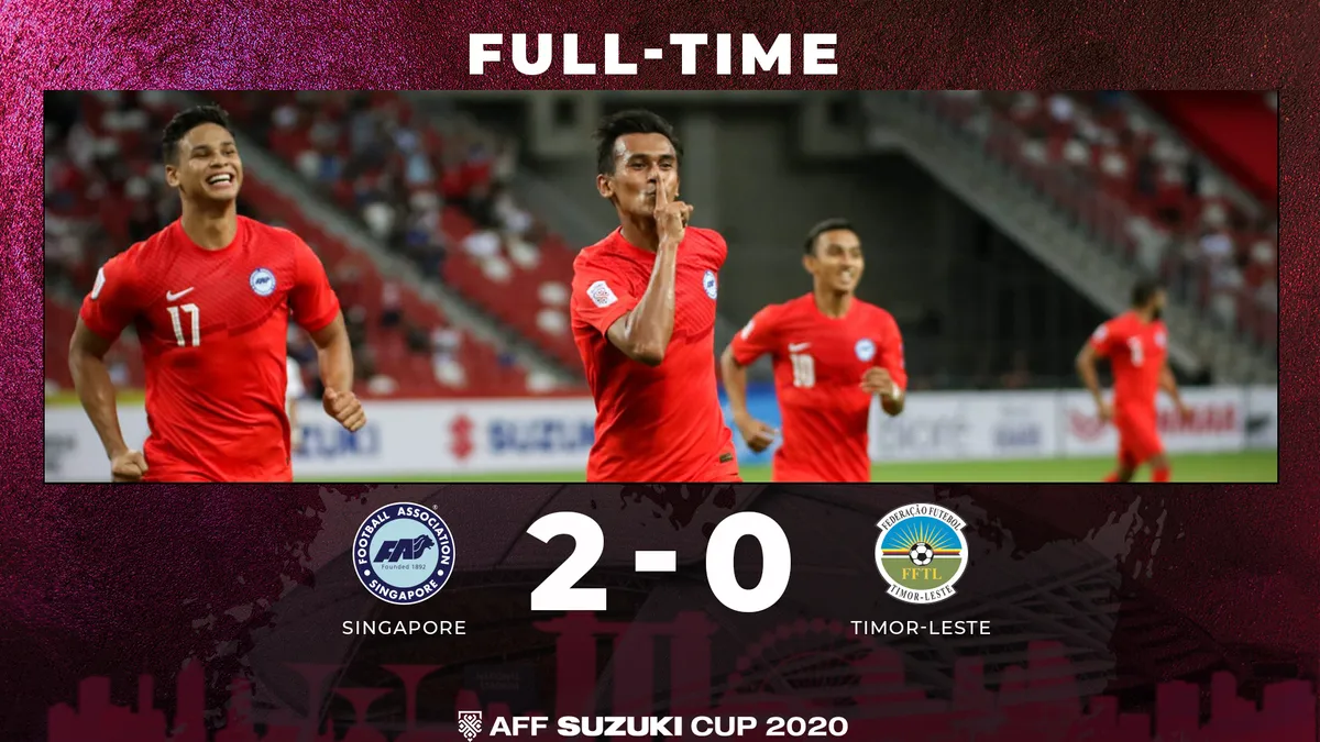 Bảng A AFF Cup 2020, Singapore 2-0 Timor Leste | Thắng thuyết phục, Singapore tiếp bước Thái Lan vào bán kết - Ảnh 2.