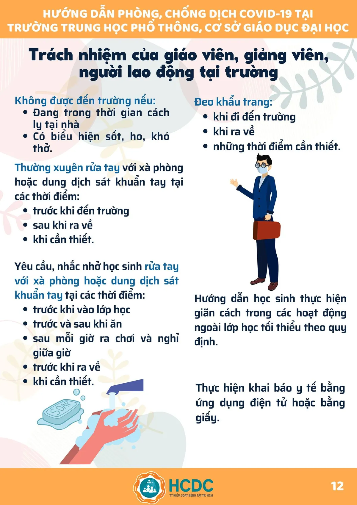 Sổ tay Phòng, chống dịch COVID-19 tại trường học - Ảnh 13.