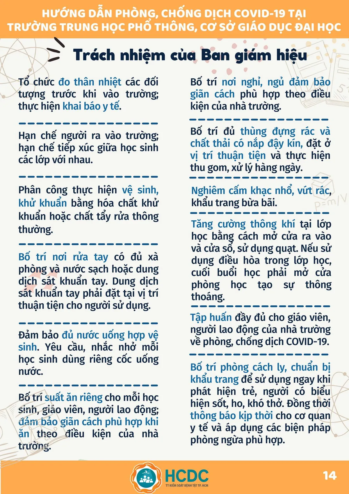 Sổ tay Phòng, chống dịch COVID-19 tại trường học - Ảnh 15.