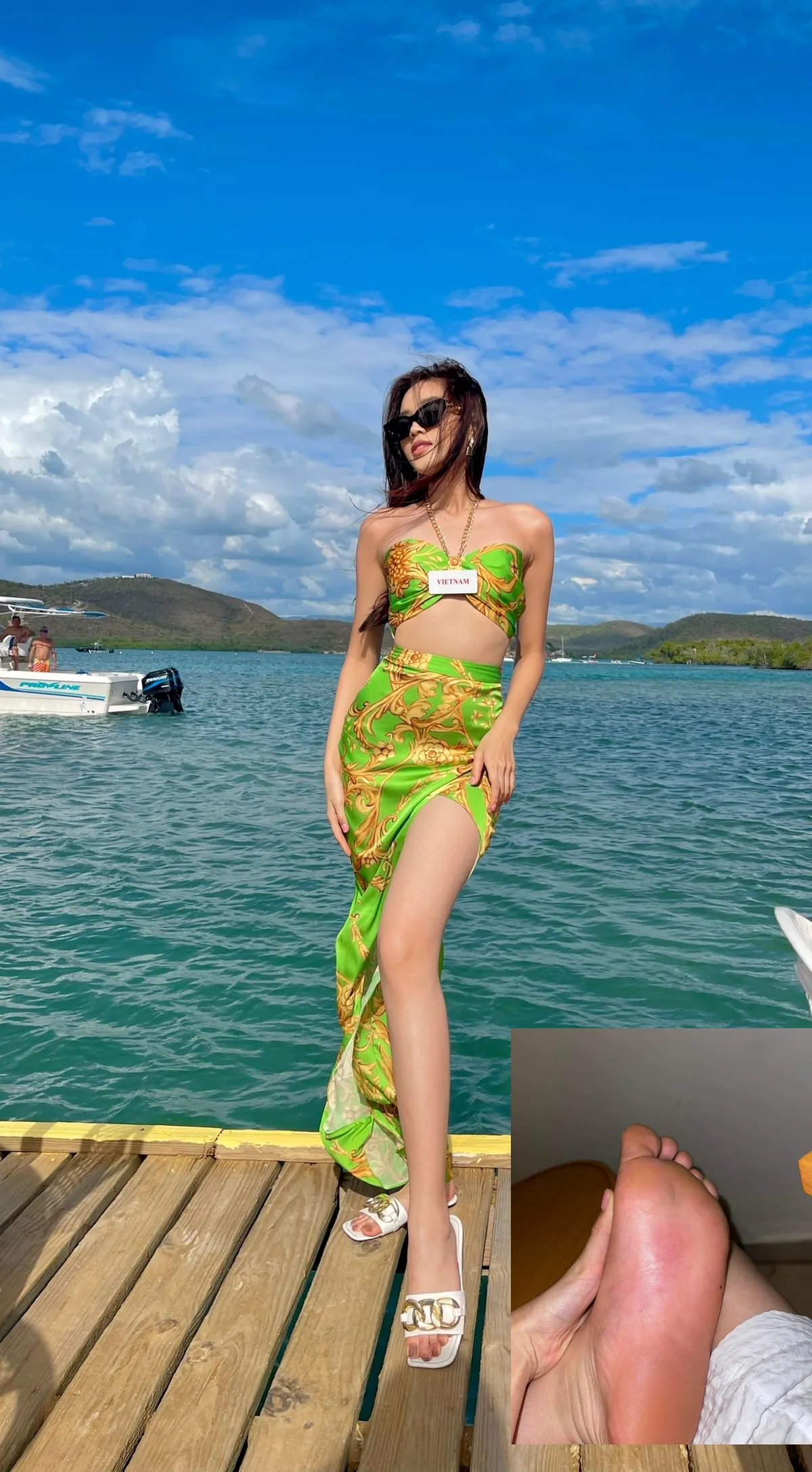 Miss World 2021: Bị ong chích, Đỗ Thị Hà vẫn thả dáng quyến rũ với bikini - Ảnh 2.