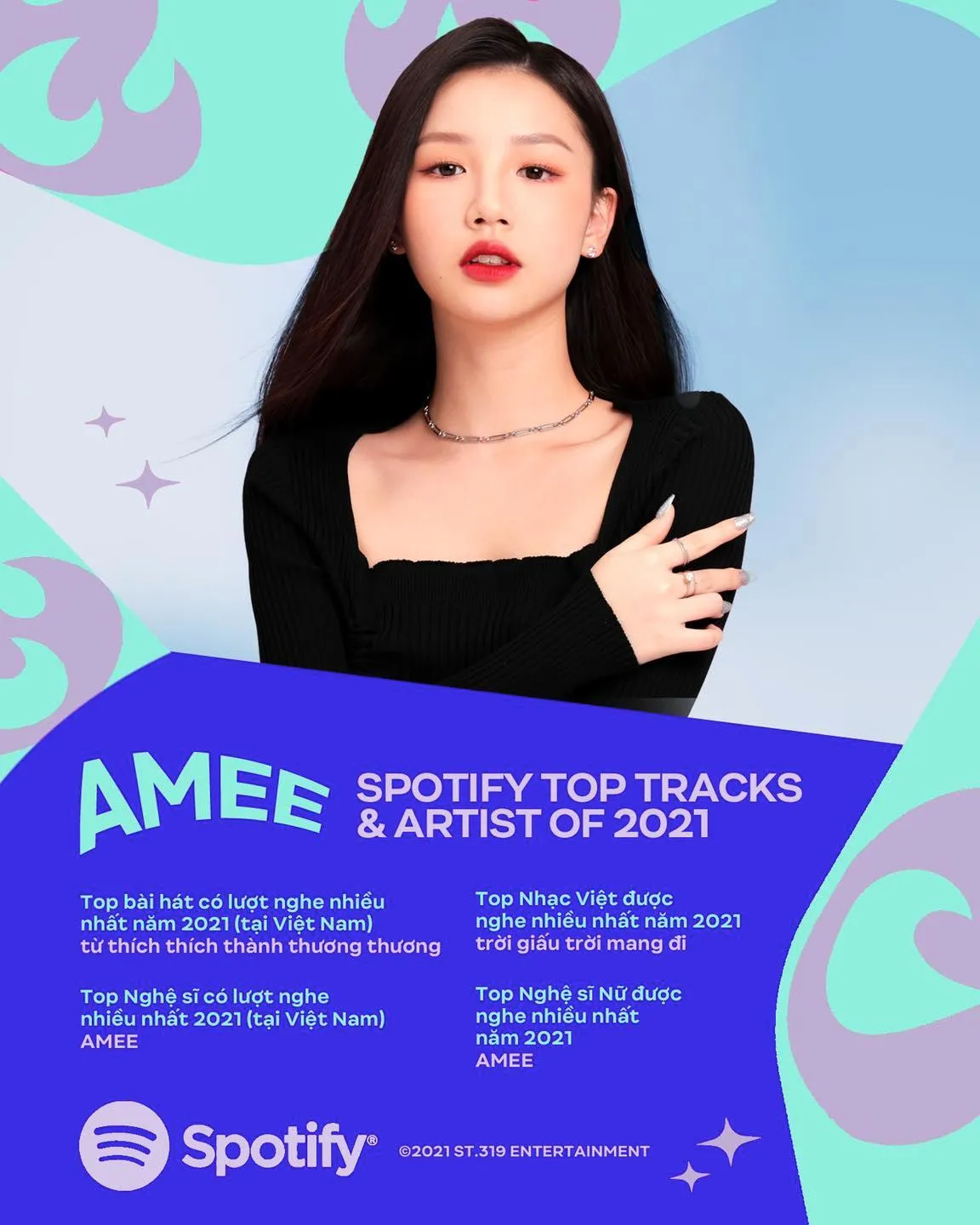 AMEE và những thành tích đầy triển vọng trên Spotify 2021 - Ảnh 2.