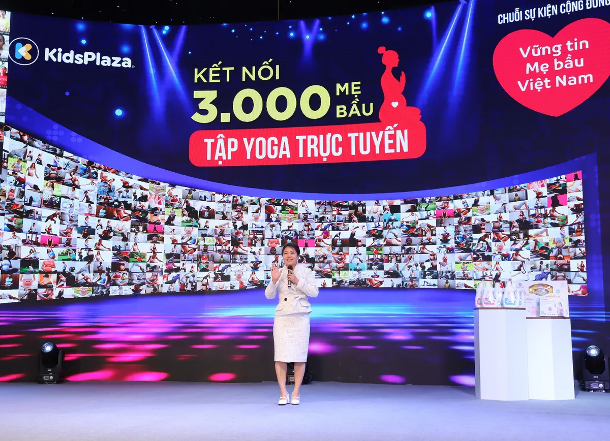 KidsPlaza đột ph&aacute; với sự kiện 3000 mẹ bầu tập yoga trực tuyến - Ảnh 3.
