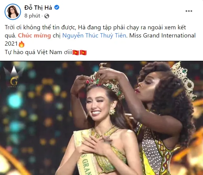 Dàn Hoa hậu, Á hậu, sao Việt rần rần chúc mừng Thùy Tiên - Ảnh 1.