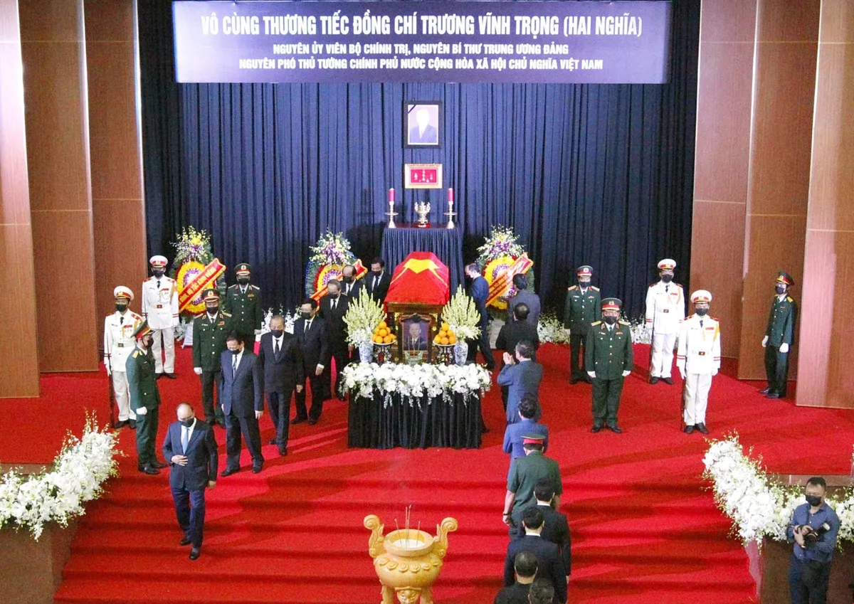 [ẢNH] Lễ viếng nguyên Phó Thủ tướng Trương Vĩnh Trọng tại Hà Nội và Bến Tre - Ảnh 16.