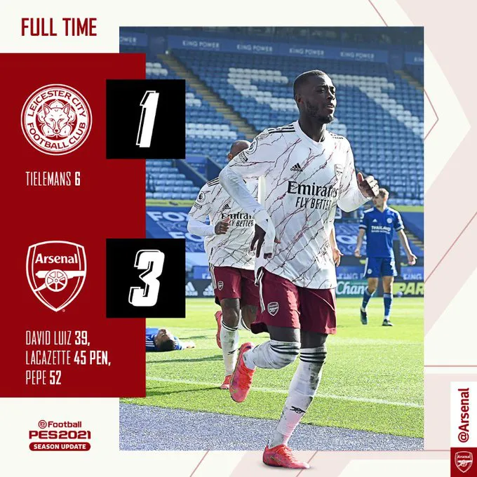 Leicester 1-3 Arsenal: Pepe - Willian tỏa sáng, Pháo thủ ngược dòng ấn tượng - Ảnh 5.