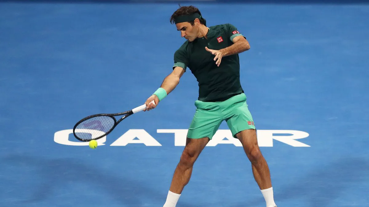 Roger Federer tiến vào tứ kết Qatar mở rộng 2021 - Ảnh 1. Roger Federer tiến vào tứ kết Qatar mở rộng 2021 - Ảnh 1.