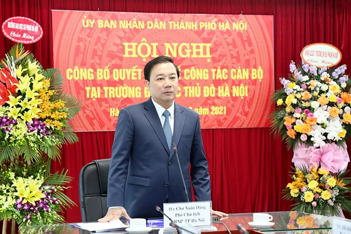 Trường Đại học Thủ đ&ocirc; H&agrave; Nội c&oacute; t&acirc;n Chủ tịch Hội đồng trường v&agrave; t&acirc;n Hiệu trưởng - Ảnh 1.