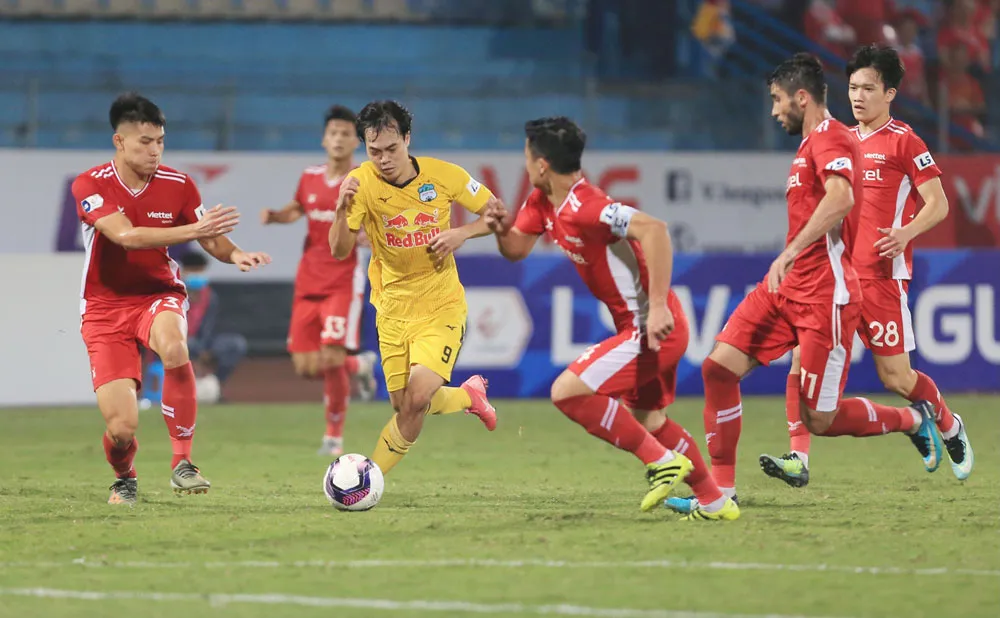 ẢNH: C&ocirc;ng Phượng, Văn Thanh lập c&ocirc;ng, HAGL đ&aacute;nh bại ĐKVĐ V.League Viettel - Ảnh 12.
